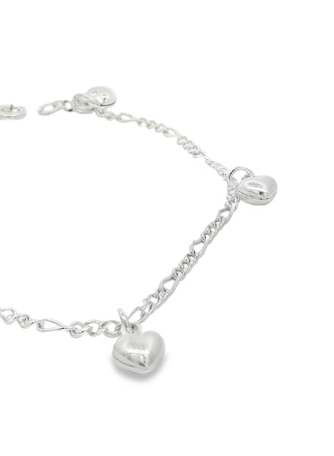 أيه كيه جويلز سوار على شكل قلب من الفضة عيار 925 - Image 3